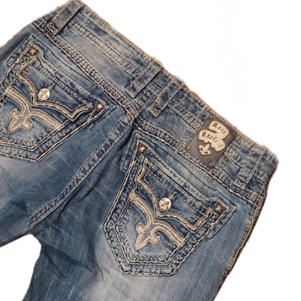Rock Revival Bootcut Matthew Jeans Medium-Light Wash READ Sz38